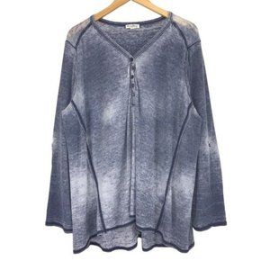 JANE & DELANCEY High Low Burnout Pullover Sweatshirt Size 2X